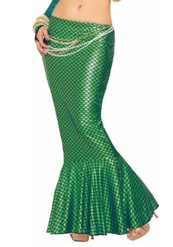 Click Here to buy Teal Mermaid Long Tail Skirt Costume from HalloweenCostumes, CDN Funds & Shipping
