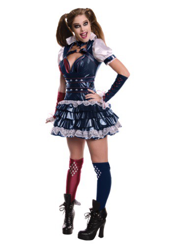 Click Here to buy Secret Wishes Arkham Knight Harley Quinn Womens Costume from HalloweenCostumes, CDN Funds & Shipping