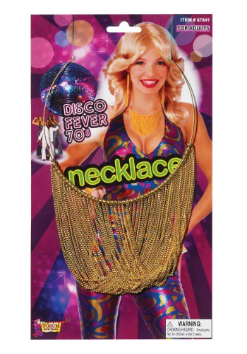 Click Here to buy Gold Chain Disco Necklace from HalloweenCostumes, CDN Funds & Shipping