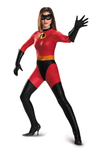 Click Here to buy Women Mrs. Incredible Bodysuit Costume from HalloweenCostumes, CDN Funds & Shipping