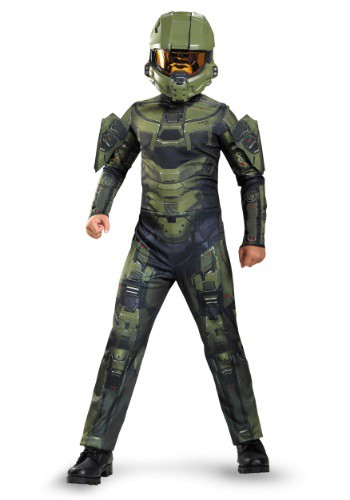 Click Here to buy Boys Master Chief Classic Costume from HalloweenCostumes, CDN Funds & Shipping