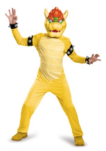 Click Here to buy Bowser Deluxe Boys Costume from HalloweenCostumes, CDN Funds & Shipping