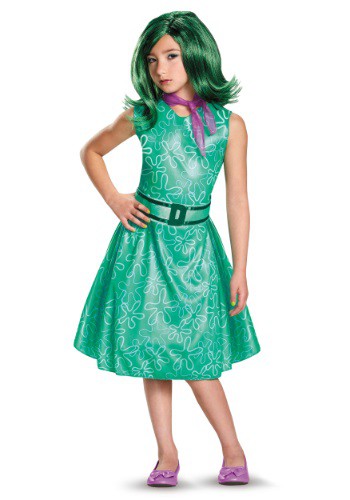 Click Here to buy Girls Disney Inside Out Disgust Classic Costume from HalloweenCostumes, CDN Funds & Shipping