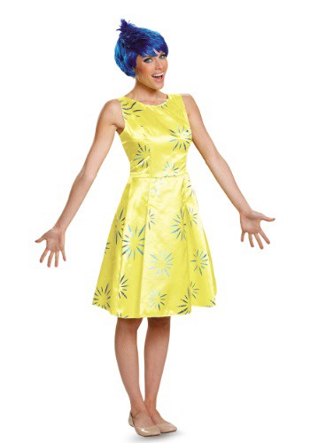 Click Here to buy Adult Disney Inside Out Joy Deluxe Costume from HalloweenCostumes, CDN Funds & Shipping