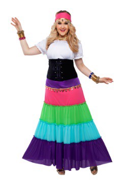 Plus Size Renaissance Fortune Teller Costume for Women