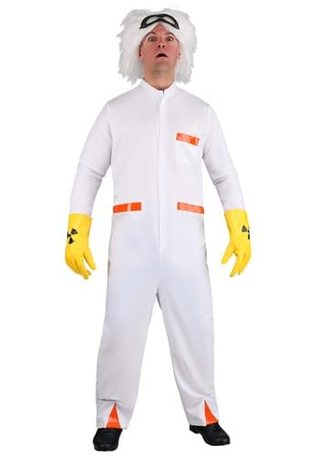 Click Here to buy Plus Size Doc Brown BTTF 1 Costume 2X from HalloweenCostumes, CDN Funds & Shipping