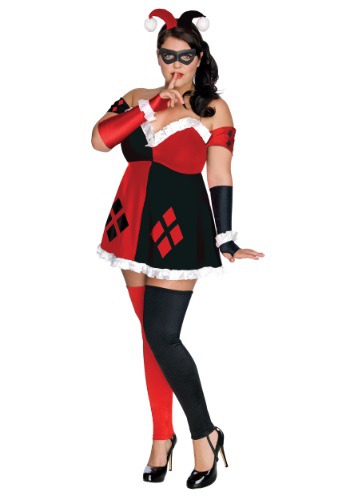 Click Here to buy Plus Size Harley Quinn Costume from HalloweenCostumes, CDN Funds & Shipping