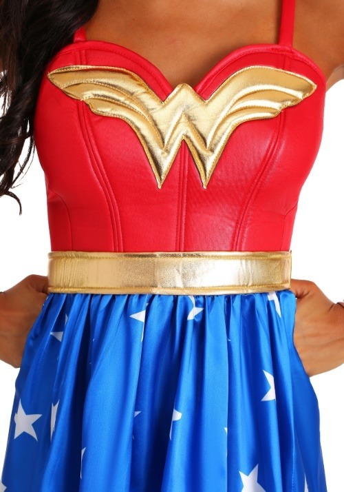 Women's Deluxe Long Dress Wonder Woman Costume