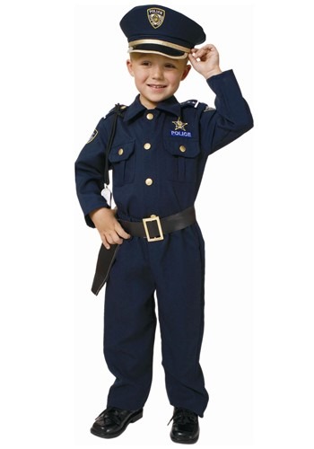 Click Here to buy Kids Deluxe Police Officer Costume from HalloweenCostumes, CDN Funds & Shipping