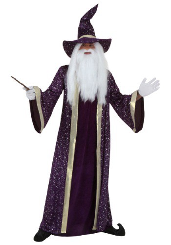 Click Here to buy Adult Purple Wizard Costume Robe from HalloweenCostumes, CDN Funds & Shipping