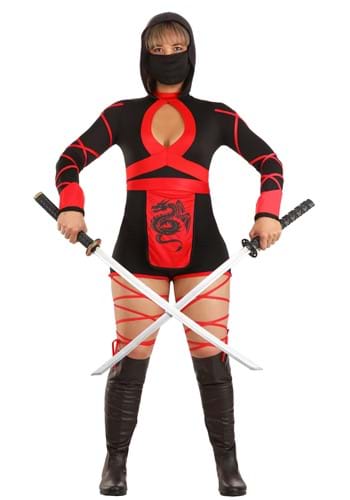 Click Here to buy Womens Dragon Ninja Costume from HalloweenCostumes, CDN Funds & Shipping