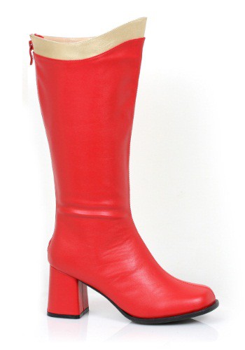 Click Here to buy Adult Red and Gold Super Hero Boots from HalloweenCostumes, CDN Funds & Shipping