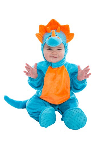 Click Here to buy Baby Blue and Orange Dino Costume from HalloweenCostumes, CDN Funds & Shipping