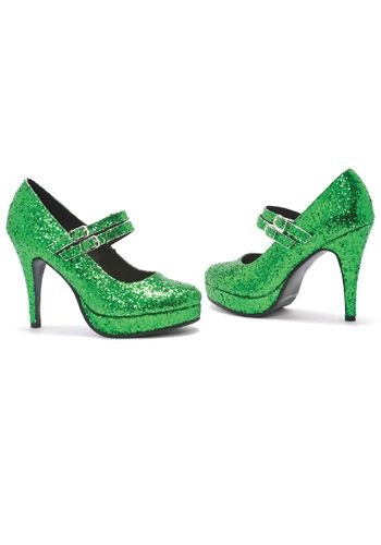 Click Here to buy Green Glitter Shoes from HalloweenCostumes, CDN Funds & Shipping