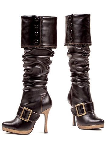 Click Here to buy Sexy Buckle Pirate Boots from HalloweenCostumes, CDN Funds & Shipping