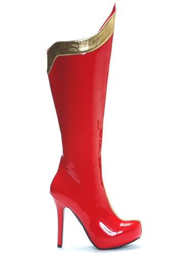 Click Here to buy Sexy Red and Gold Superhero Boots from HalloweenCostumes, CDN Funds & Shipping
