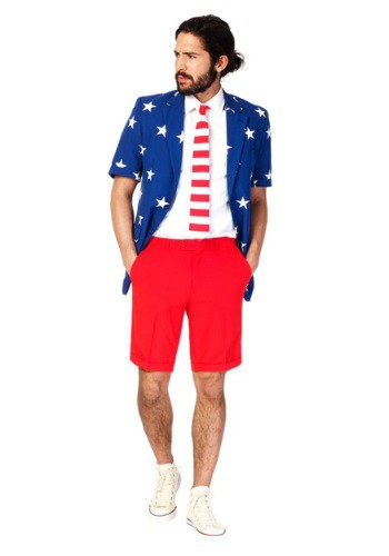Click Here to buy OppoSuits Stars & Stripes Summer Suit Mens Costume from HalloweenCostumes, CDN Funds & Shipping