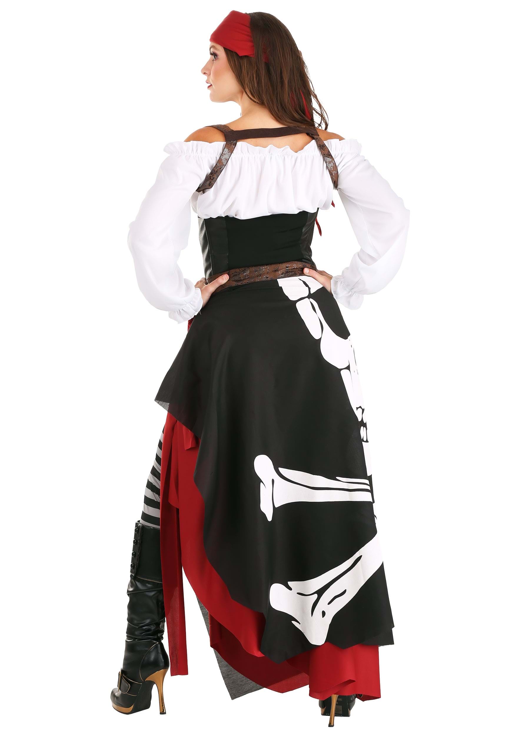 Women's Skeleton Flag Rogue Pirate Costume