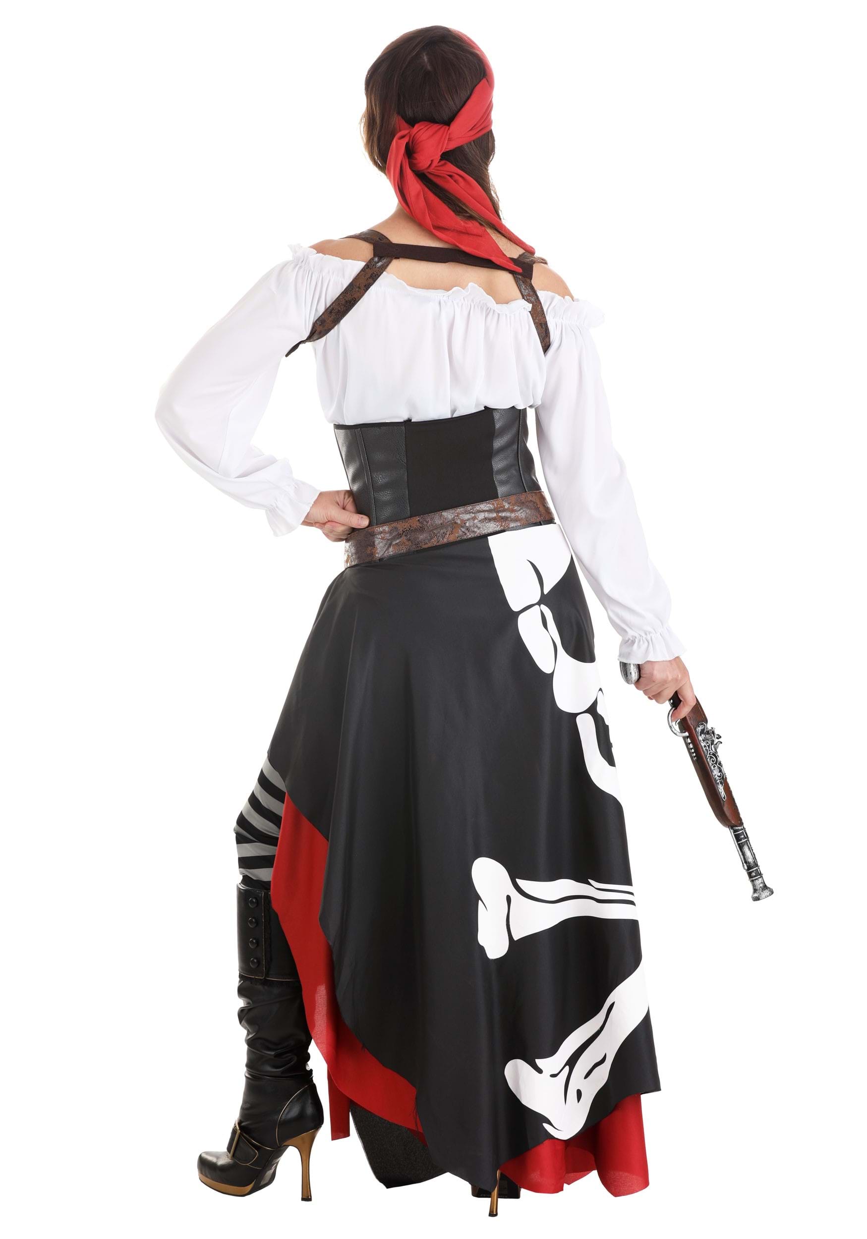 Women's Skeleton Flag Rogue Pirate Costume