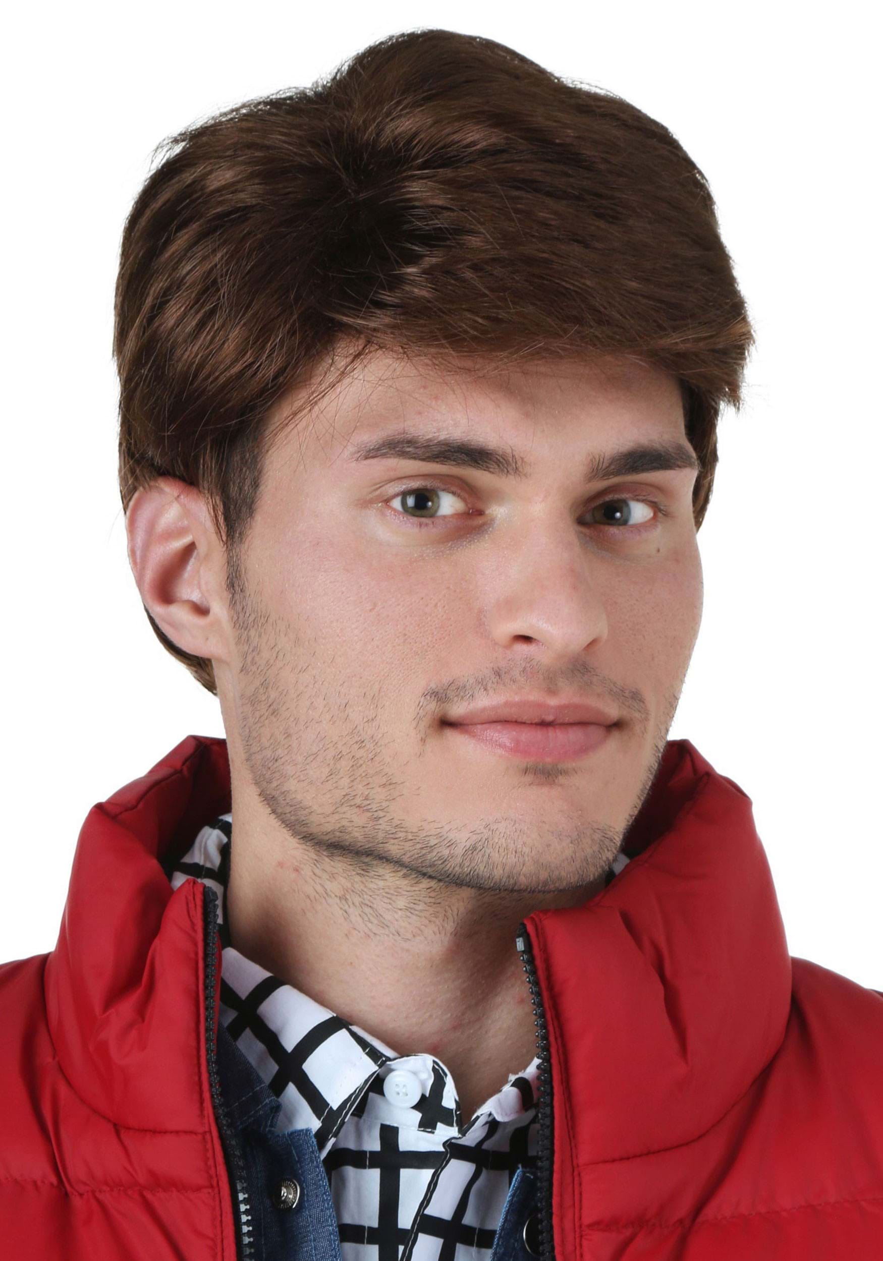 Back to the Future Men's Marty McFly Costume Wig | Adult Wigs