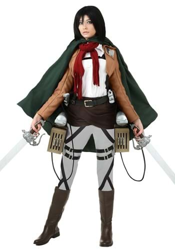 Click Here to buy Deluxe Attack on Titan Mikasa Costume from HalloweenCostumes, CDN Funds & Shipping