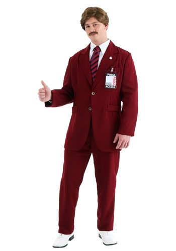 Click Here to buy Deluxe Ron Burgundy Costume Suit from HalloweenCostumes, CDN Funds & Shipping