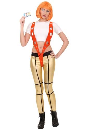 Click Here to buy 5th Element Womens Leeloo Orange Harness Costume | Movie Costumes from HalloweenCostumes, CDN Funds & Shipping