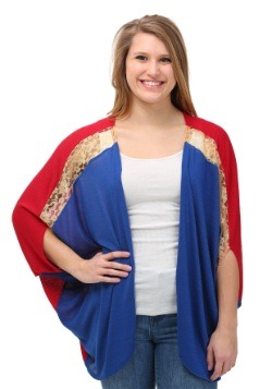 Women's Captain Marvel Dolman Shrug