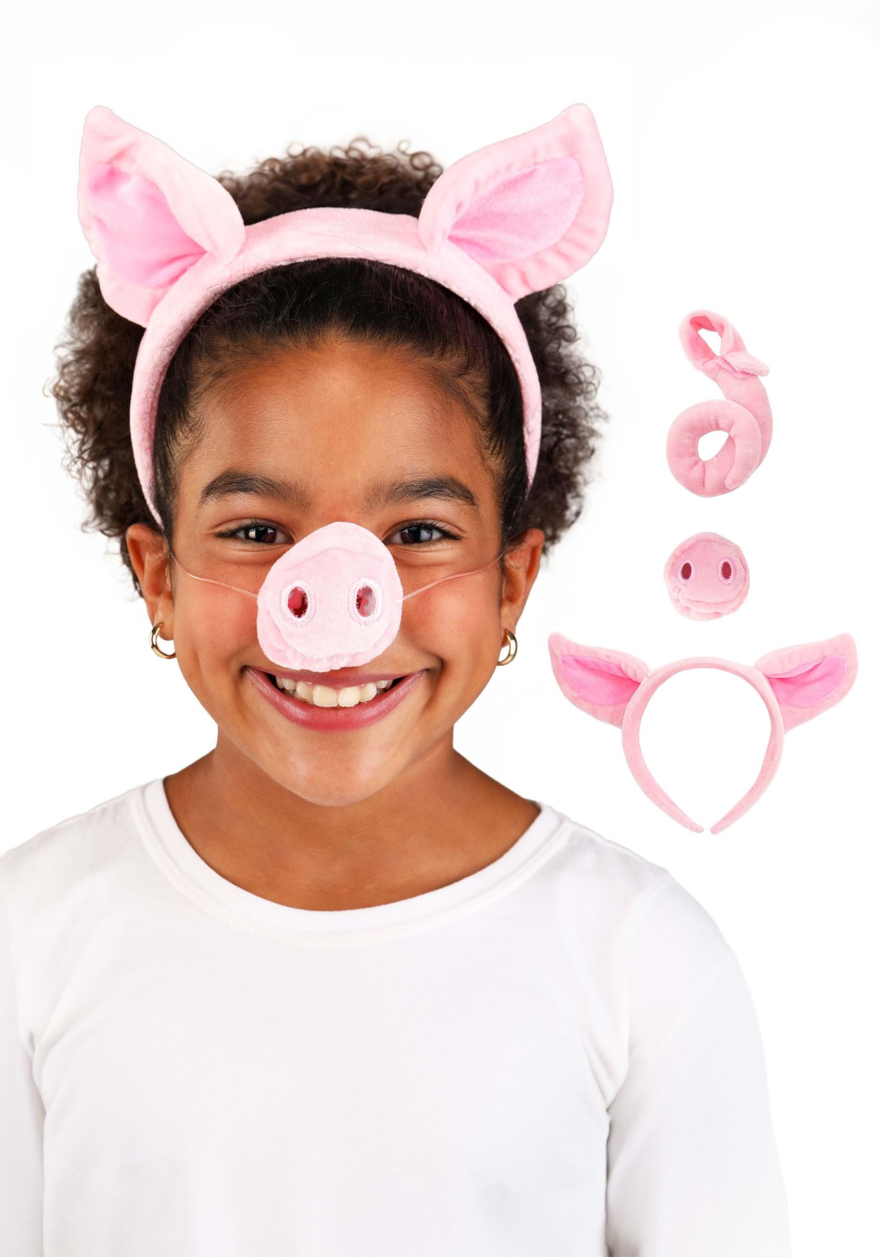 Pig Nose Ears And Tail Accessory Set , Animal Kits