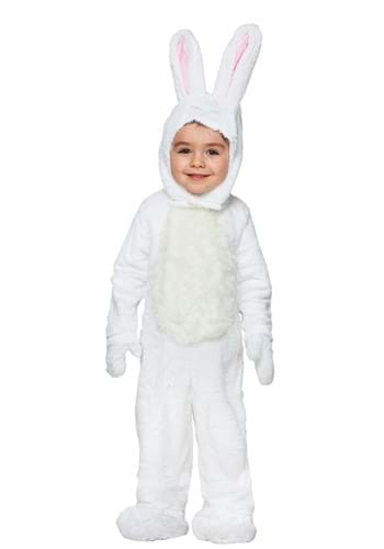 Toddler Open Face White Bunny Costume