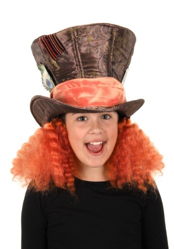 Click Here to buy Alice in Wonderland Kids Mad Hatter Costume Hat from HalloweenCostumes, CDN Funds & Shipping