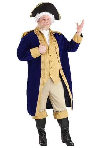 Click Here to buy Mens Plus Size George Washington Costume from HalloweenCostumes, CDN Funds & Shipping