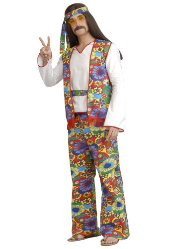 Click Here to buy Plus Size Mens Hippie Costume from HalloweenCostumes, CDN Funds & Shipping
