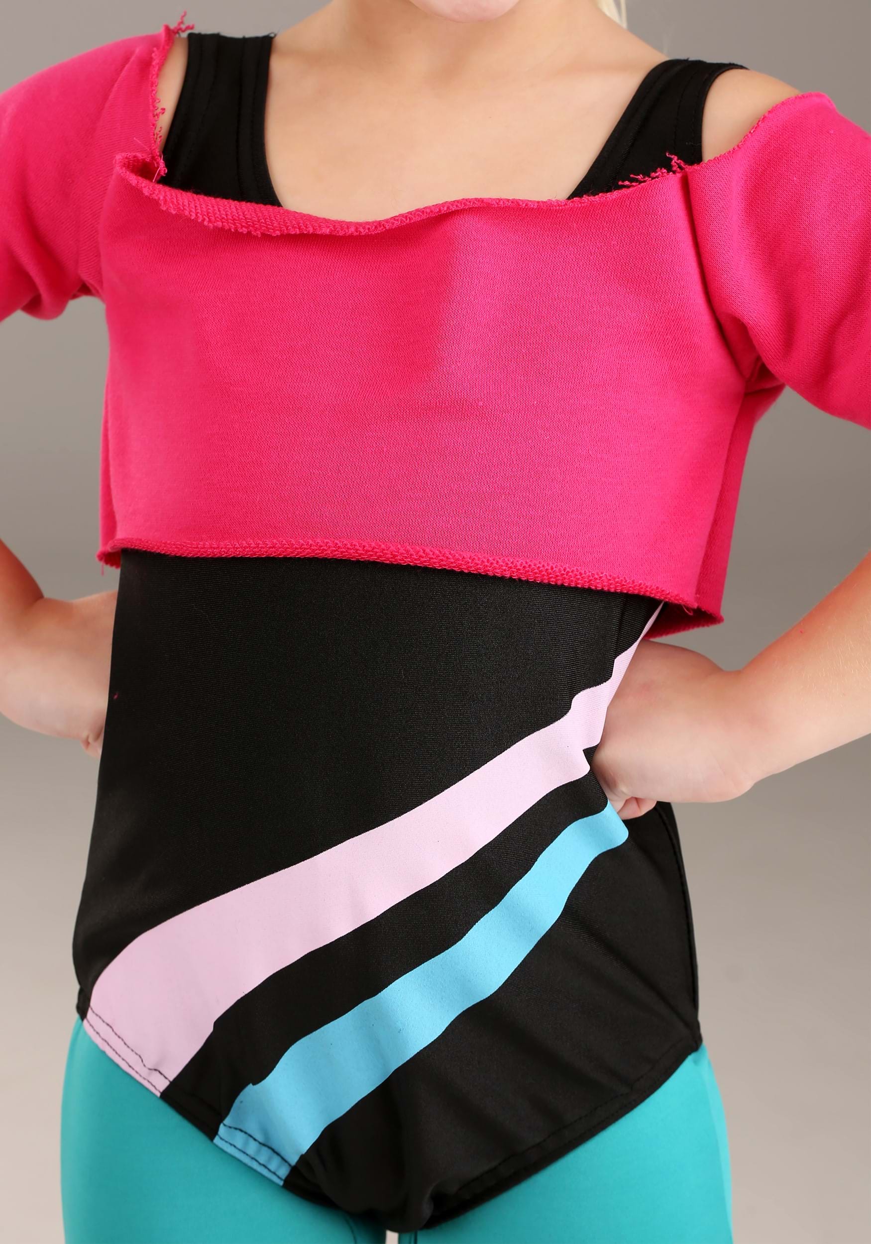 80s Workout Outfit - Pink & Black