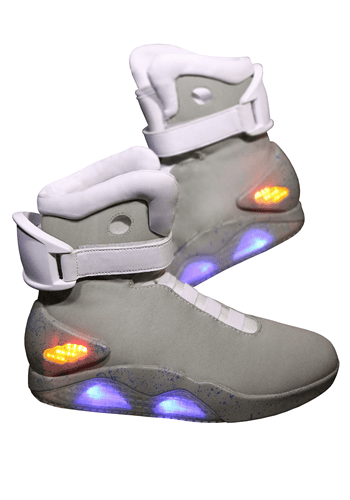 Click Here to buy Light Up Back to the Future Kids Shoes from HalloweenCostumes, CDN Funds & Shipping