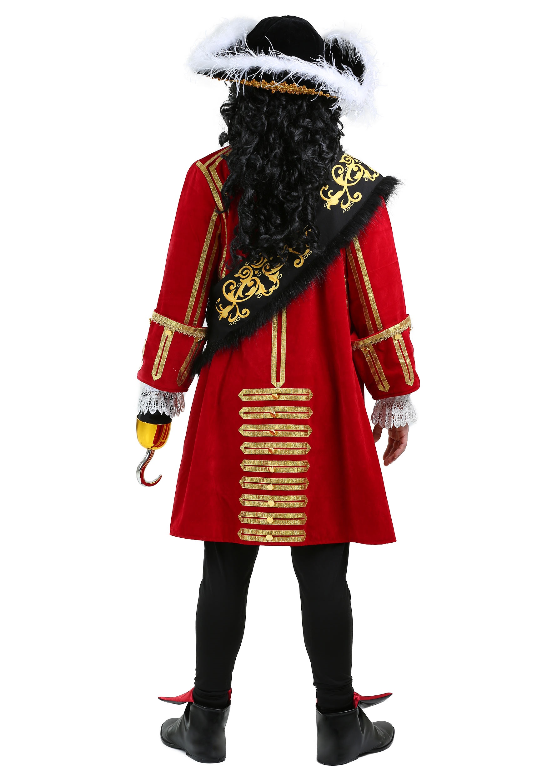  Elite Captain Hook Pirate Costume Large : Clothing, Shoes &  Jewelry