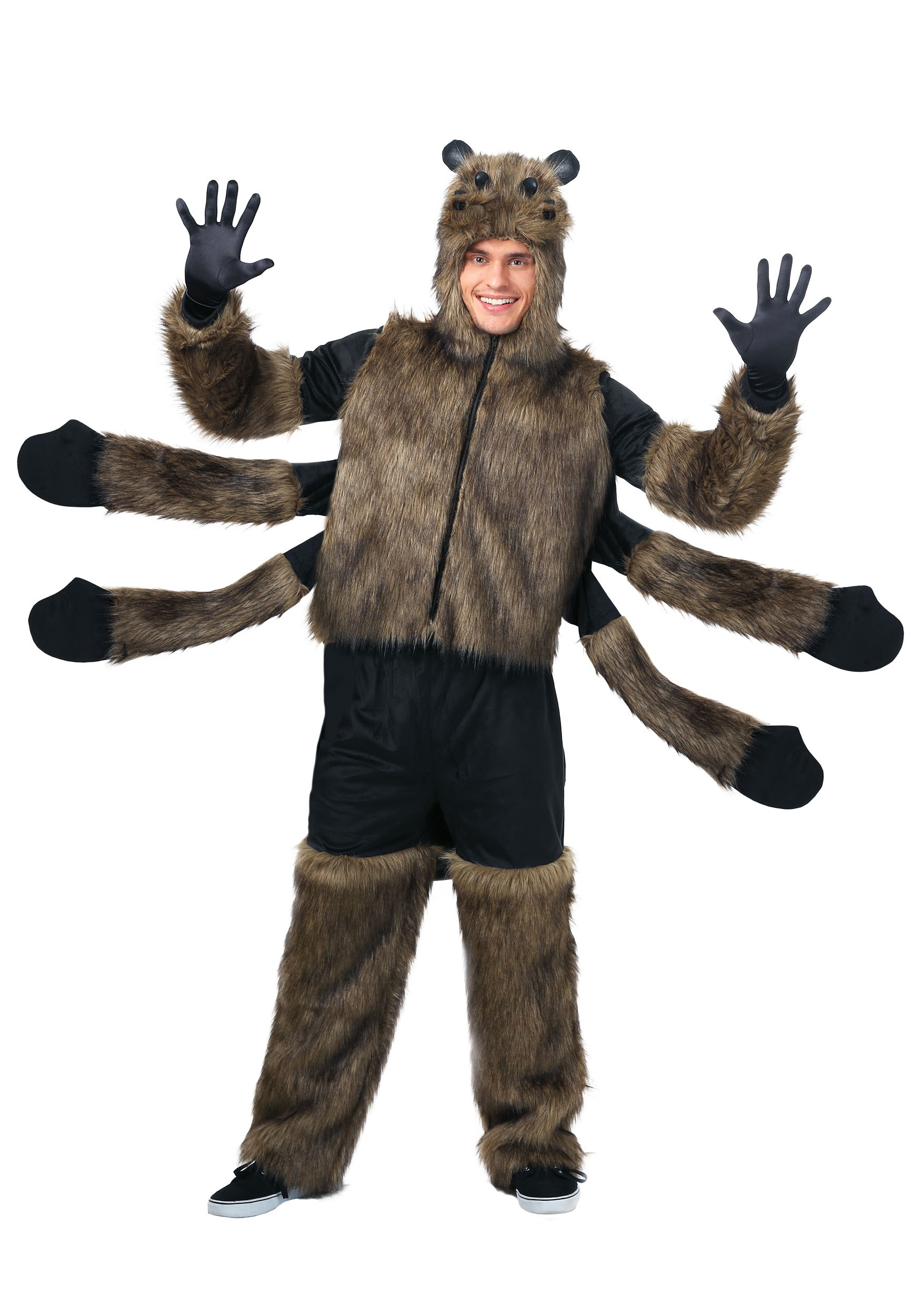 Adult Furry Spider Costume | Bug Halloween Costumes