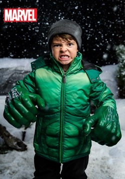 Kids Incredible Hulk Puffer Jacket