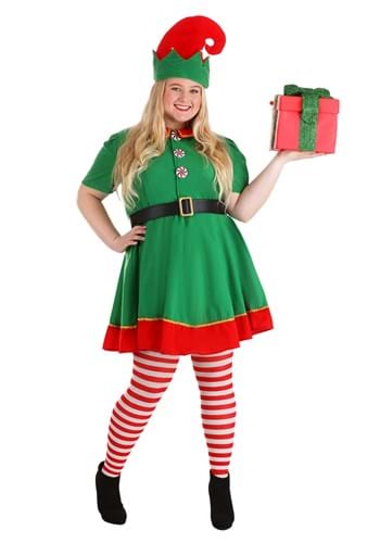 Click Here to buy Womens Holiday Elf Plus Size Costume from HalloweenCostumes, CDN Funds & Shipping