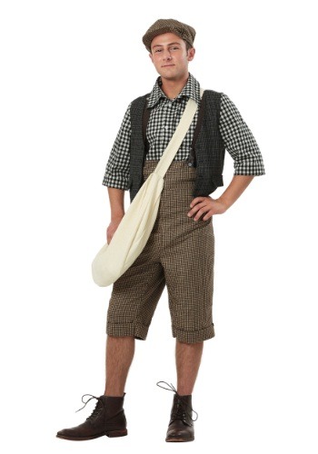 Click Here to buy Plus Size 20s Newsie Mens Costume from HalloweenCostumes, CDN Funds & Shipping