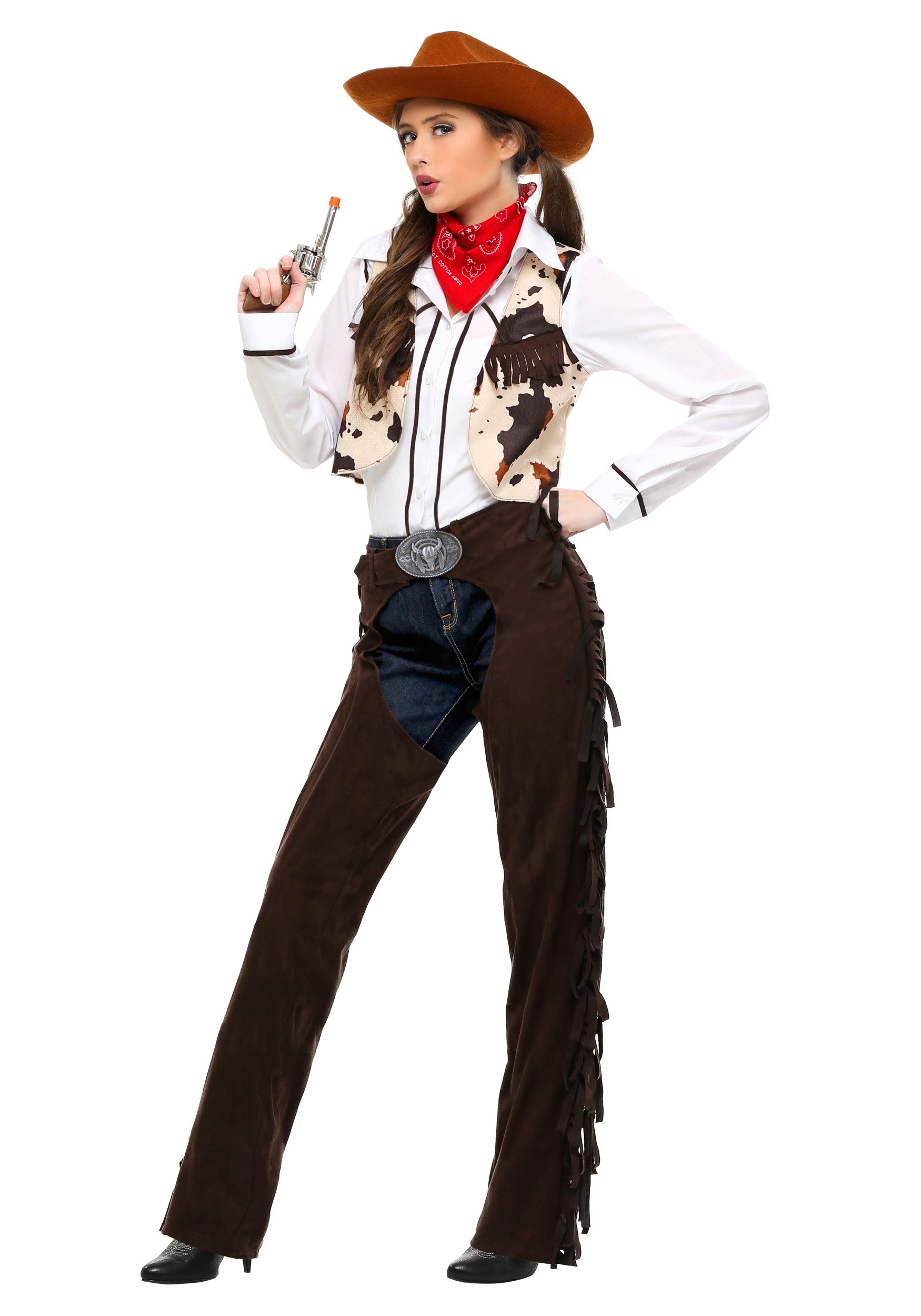 Cowgirl Chaps Plus Size Costume For Women 5678