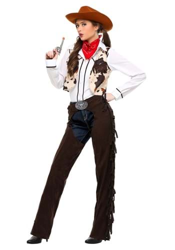 Click Here to buy Adult Cowgirl Chaps Costume from HalloweenCostumes, CDN Funds & Shipping