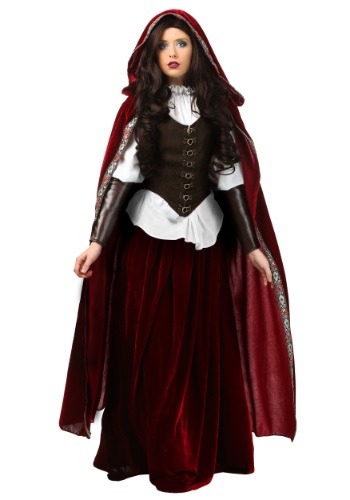 Click Here to buy Deluxe Red Riding Hood Plus Size Womens Costume from HalloweenCostumes, CDN Funds & Shipping