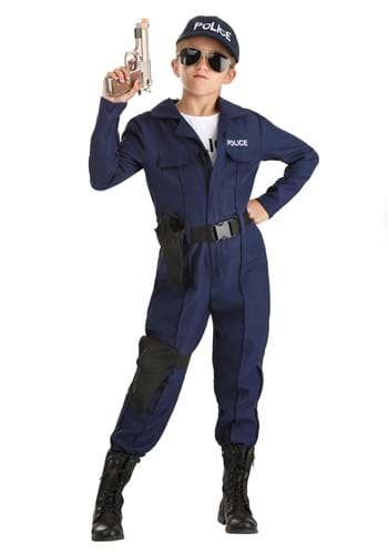 Click Here to buy Girls Tactical Cop Jumpsuit Costume from HalloweenCostumes, CDN Funds & Shipping
