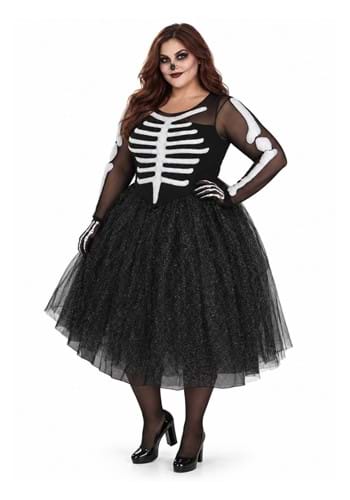 Plus Size Skeleton Beauty Womens Costume Upd 1