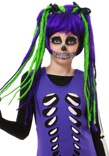 Click Here to buy Kids Neon Dreadlock Wig from HalloweenCostumes, CDN Funds & Shipping