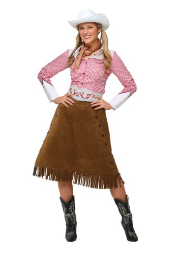 Click Here to buy Plus Size Rodeo Cowgirl Womens Costume from HalloweenCostumes, CDN Funds & Shipping