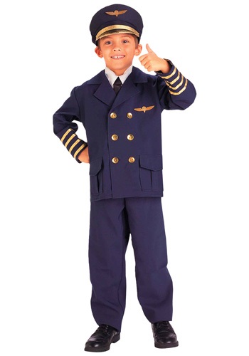 Click Here to buy Kids Airline Pilot Costume from HalloweenCostumes, CDN Funds & Shipping