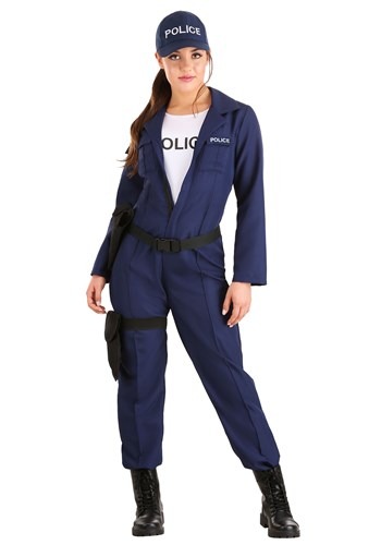 Click Here to buy Womens Tactical Cop Jumpsuit Costume from HalloweenCostumes, CDN Funds & Shipping