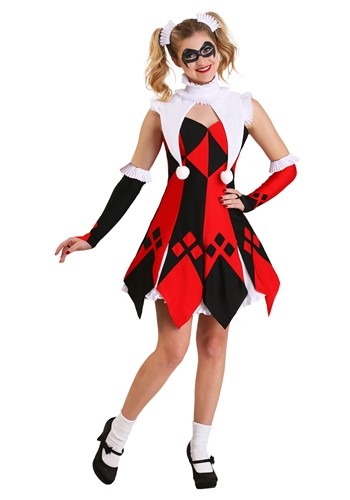 Click Here to buy Cute Court Jester Costume for Plus Size Women from HalloweenCostumes, CDN Funds & Shipping